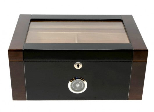 The Berkeley II High Glass Top Humidor by Prestige Import Group - 100 Cigar ct - Crown Humidors