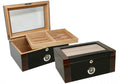 The Berkeley II High Glass Top Humidor by Prestige Import Group - 100 Cigar ct - Crown Humidors