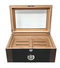 The Berkeley II High Glass Top Humidor by Prestige Import Group - 100 Cigar ct - Crown Humidors