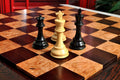 House of Staunton Custom Contemporary Chess Board - African Palisander / Maple Burl - 2.5