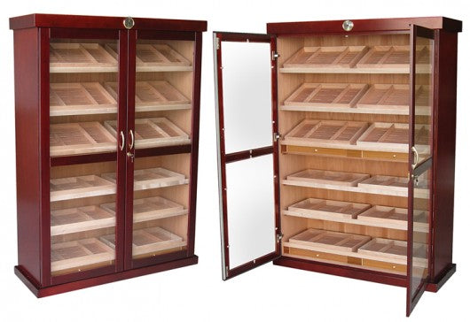 The Bermuda Large Display Cabinet Humidor by Prestige Import Group - 4000 Cigar ct - Crown Humidors