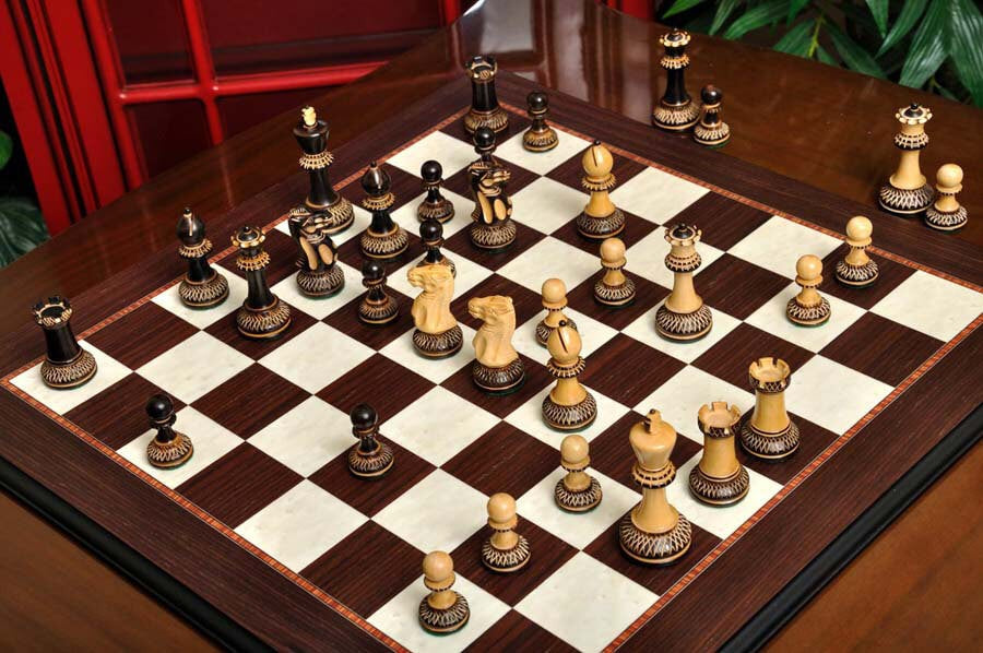 The Burnt Grandmaster Series Chess Pieces - 4.0" King by House of Staunton - Crown Humidors