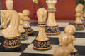 The Burnt Zagreb '59 Series Chess Set, Box, & Board Combination - Crown Humidors