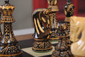 The Burnt Zagreb '59 Series Chess Set, Box, & Board Combination - Crown Humidors