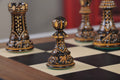 The Burnt Zagreb '59 Series Chess Set, Box, & Board Combination - Crown Humidors