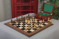 The Burnt Zagreb '59 Series Chess Set, Box, & Board Combination - Crown Humidors