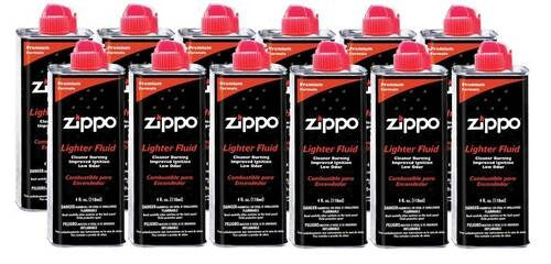 Zippo Lighter Fluid 4 Oz Can (12 Pack) - Ships by Ground Only - Crown Humidors