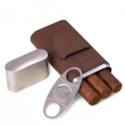Bey-Berk Harrison Brown Leather Cigar Case - C255N - Crown Humidors