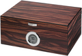 Visol Brawley Macassar Finish Cigar Humidor - Holds 75 Cigars - Crown Humidors