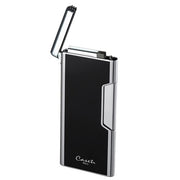 Caseti Lumos Traditional Flame Lighter - Black Lacquer - Crown Humidors