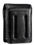 Caseti Americano Soft Black Leather Lighter Case - Crown Humidors