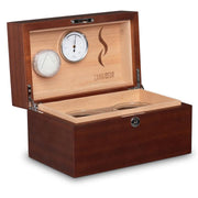Cannaseur® One Limited Edition Sapele Cannabis Humidor with 2 Jars and Lock - Crown Humidors