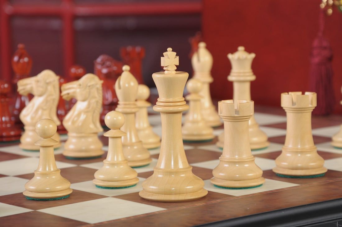 The Capablanca Chess Set, Box, & Board Combination - Crown Humidors