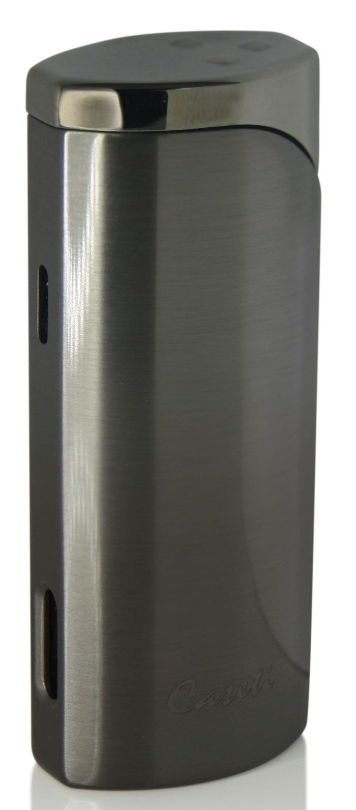 Caseti Basilisk Triple Jet Flame Cigar Lighter - Chrome Lines - Crown Humidors