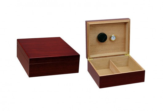 The Chalet Humidor with Humidifier & Hygrometer by Prestige Import Group  - 25-50 Cigar ct - Crown Humidors