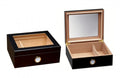 The Chalet Black or Cherry Glass Top Humidor by Prestige Import Group - 25-50 Cigar ct - Crown Humidors