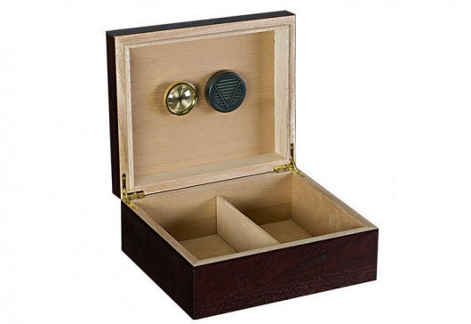 Chardonnay Dark Walnut Humidor by Prestige Import Group  - 25-50 Cigar ct - Crown Humidors