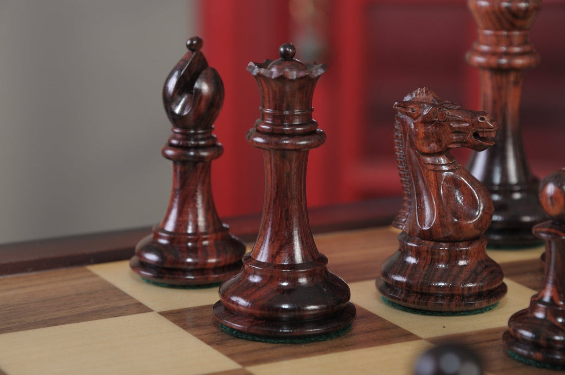 The Collector Series Library Chess Set and Board Combination - Crown Humidors