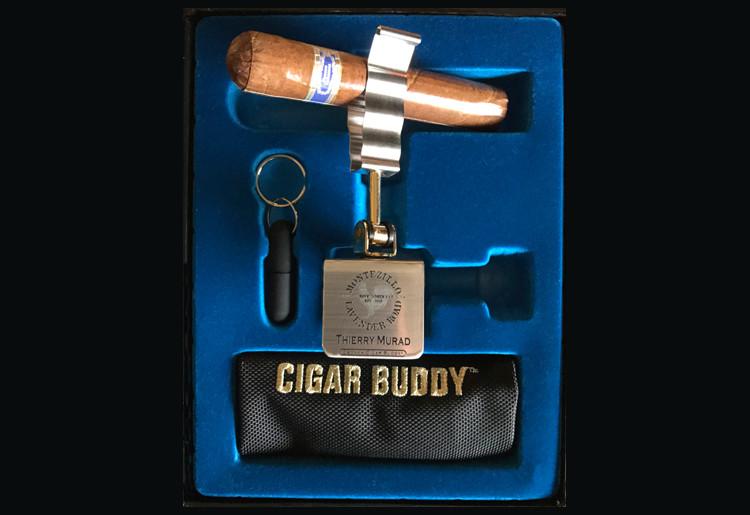 Csonka Cigar Buddy Gift Set & Vice with Engraving - Crown Humidors