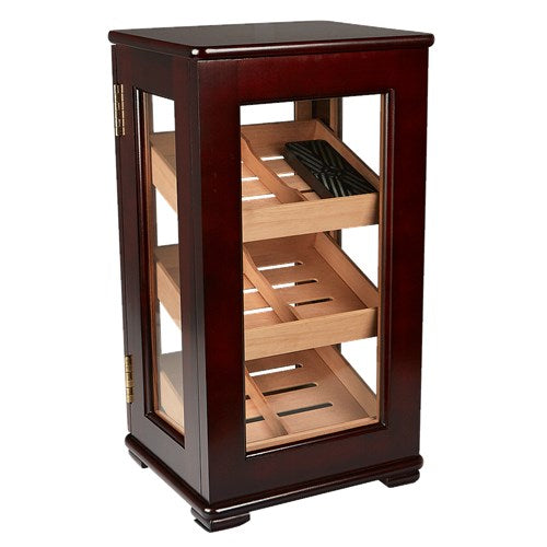 Desktop Vertical Display Humidor - 75 Cigar ct - Crown Humidors