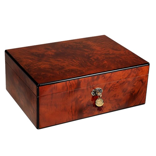 Daniel Marshall Signature Burl Humidor - 100 & 125 Cigars - Crown Humidors