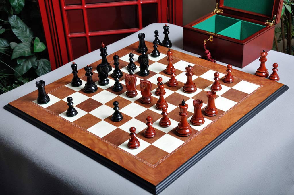 The Zagreb '59 Series Prestige Chess Set, Box, & Board Combination - Crown Humidors
