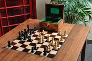 Signature Traditional Chess Table with Built in Chess Board - 2.25" Squares - Crown Humidors