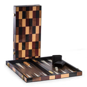 Bey-Berk Art Deco Design 18" Backgammon Set - G558M - Crown Humidors