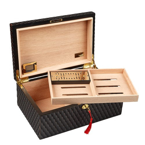 Gurkha Lugano Series - Heritage Desktop Humidor - 100 Cigar ct - Crown Humidors