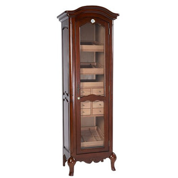 Quality Importers Chancellor Antique Tower Humidor - 3000 Cigar ct - Crown Humidors