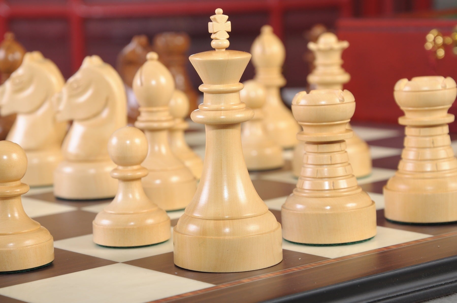 The Mechanics Institute Chess Set, Box, & Board Combination - Crown Humidors