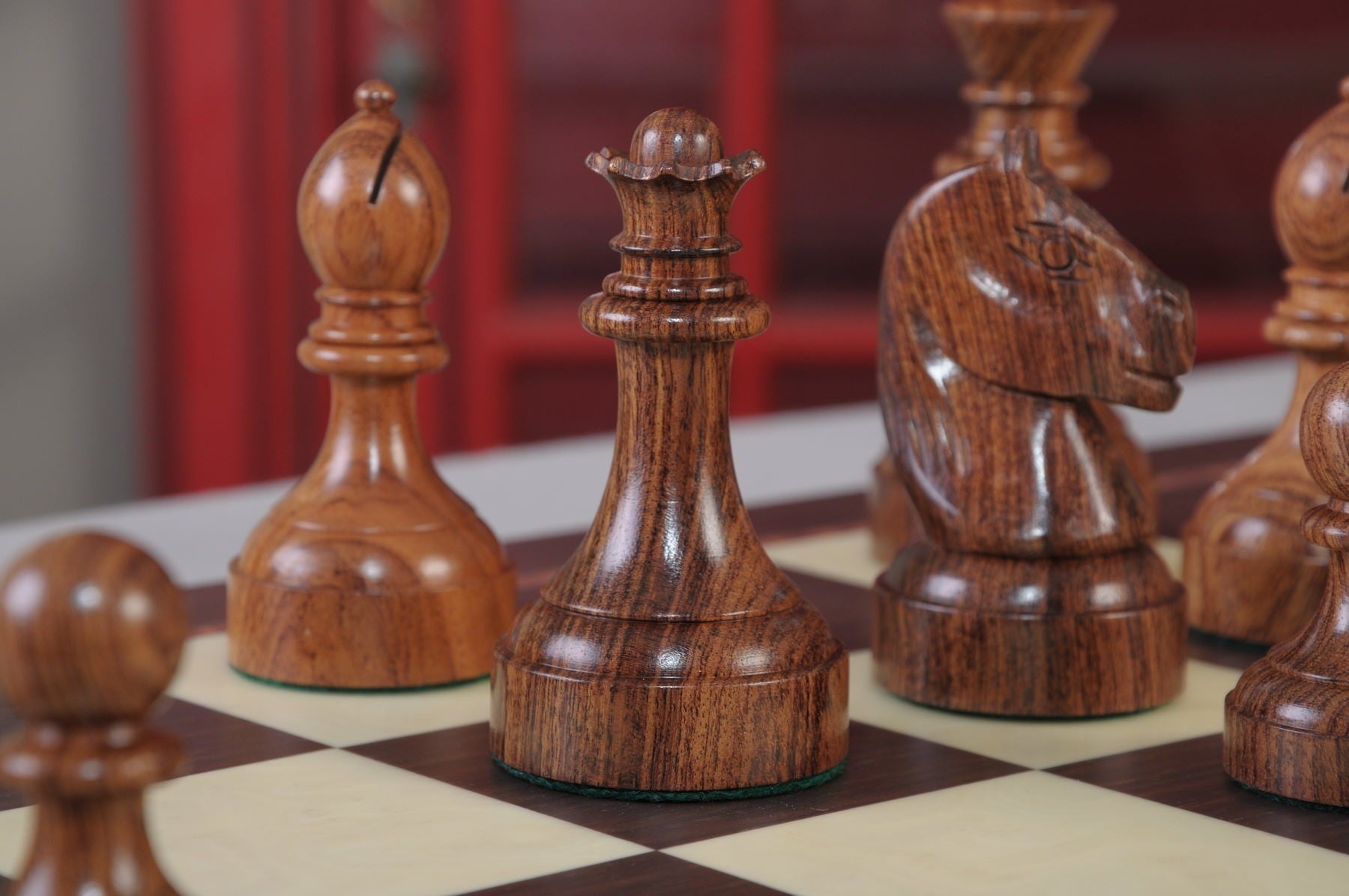 The Mechanics Institute Chess Set, Box, & Board Combination - Crown Humidors