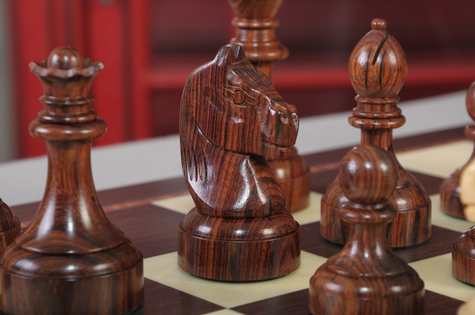 The Mechanics Institute Chess Set, Box, & Board Combination - Crown Humidors