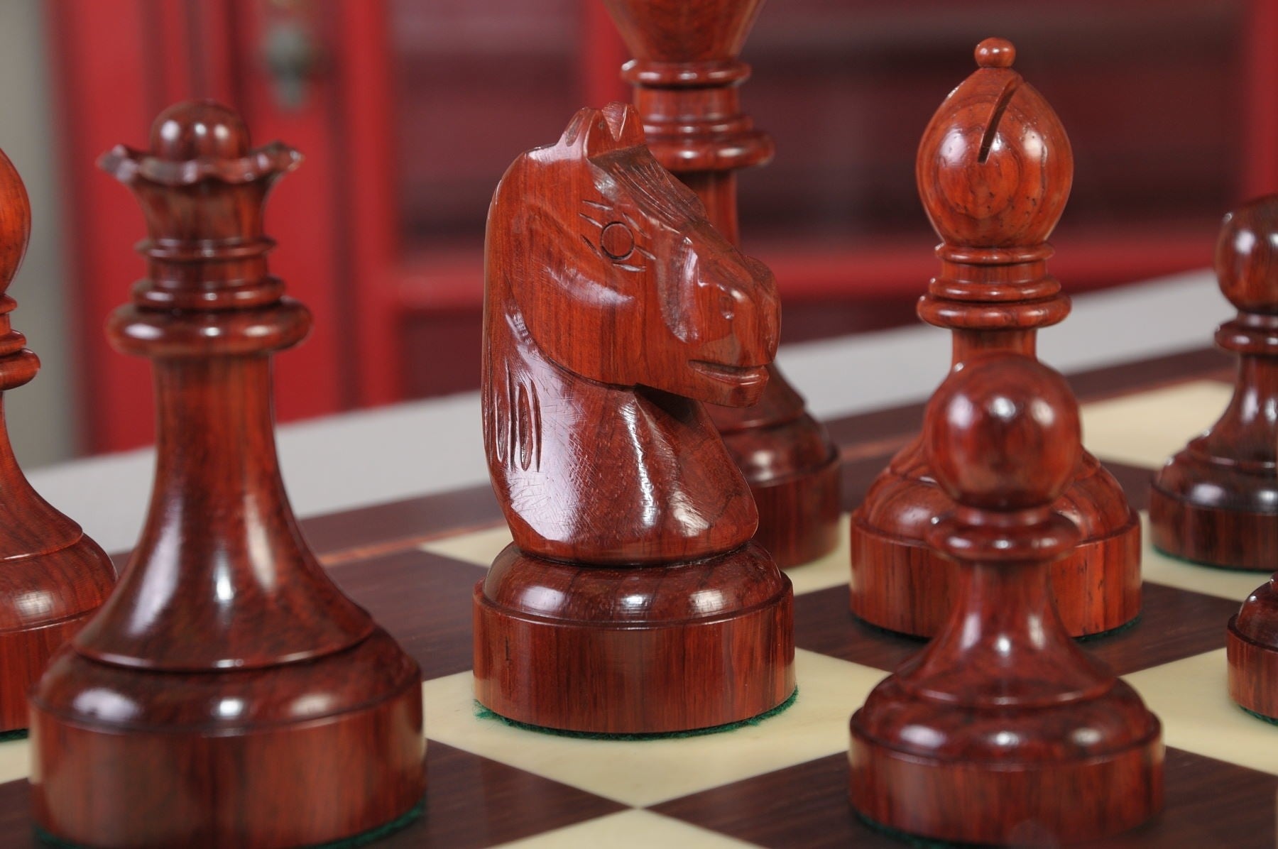 The Mechanics Institute Chess Set, Box, & Board Combination - Crown Humidors