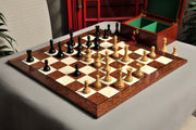 Reproduction of the Drueke Player's Choice Chess Set, Board, & Box Combination - 3.75" King - Crown Humidors