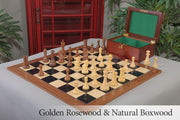 The Sutton Coldfield Chess Set, Box, & Board Combination - Crown Humidors