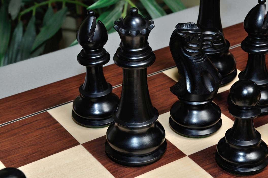 The 6" Classic Series Chess set, Box, & Board Combination - Crown Humidors