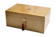 The House of Staunton *NEW* Fitted Coffer Chess Box - Bird's Eye Maple - Crown Humidors