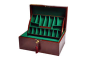 The House of Staunton *NEW* Fitted Coffer Chess Box - Mahogany - Crown Humidors