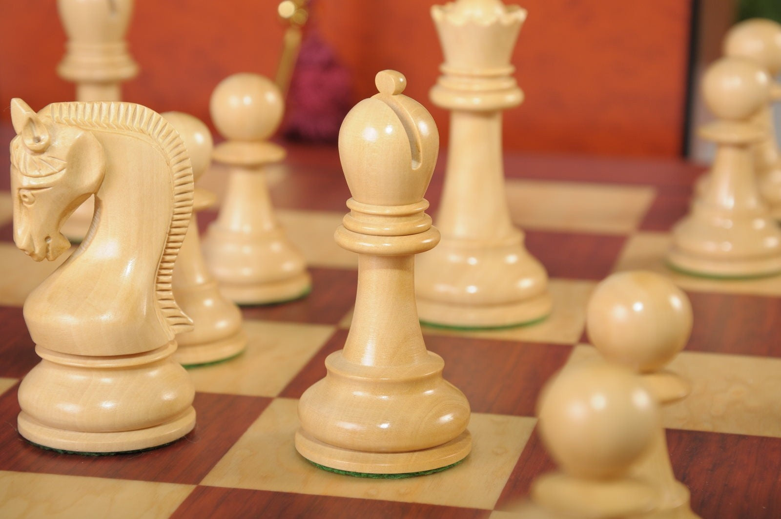 The Leningrad Series Chess Set, Box, & Board Combination - Crown Humidors