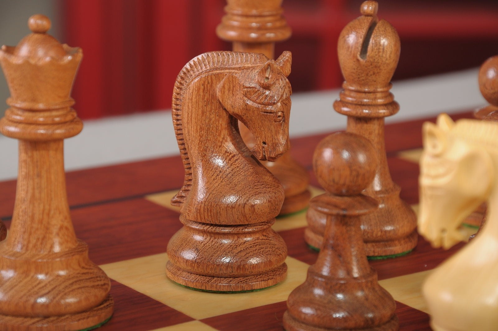 The Leningrad Series Chess Set, Box, & Board Combination - Crown Humidors