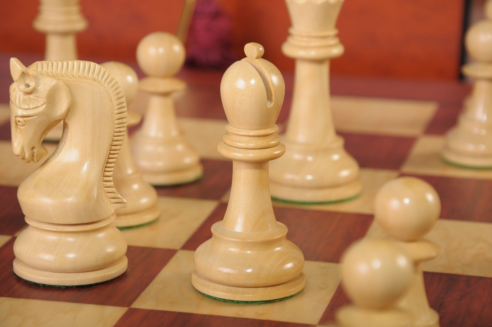 The Leningrad Series Chess Set, Box, & Board Combination - Crown Humidors