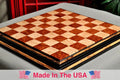 Signature Contemporary Chess Board - RED AMBOYNA / BIRD'S EYE MAPLE - 2.5