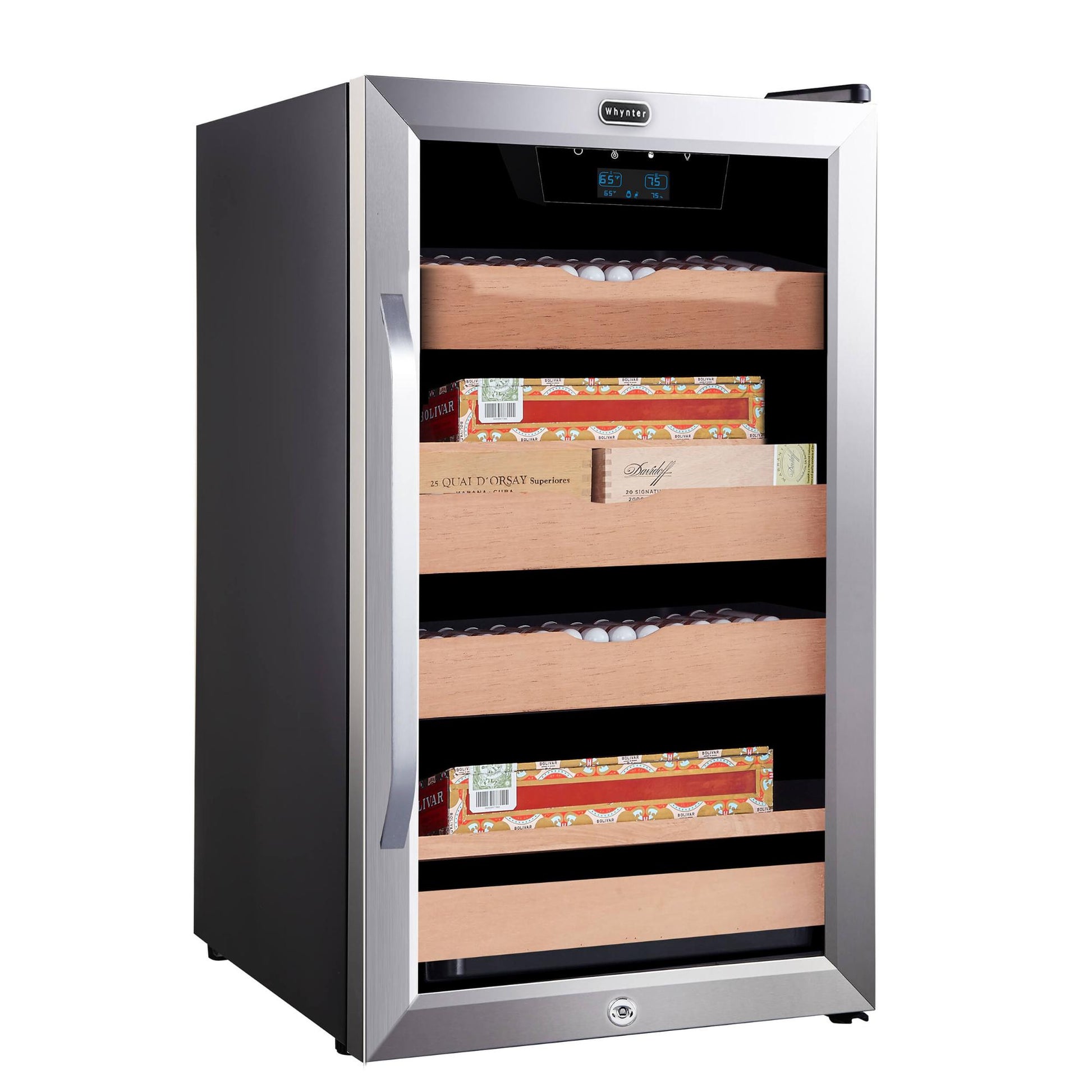 CHC-421HC Whynter 4.2 cu.ft. Electric Cigar Cabinet Cooler and Humidor - 400 Cigar ct - Crown Humidors