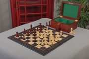The Library Imperial Collector Series Chess Set, Box, & Board Combination - Crown Humidors