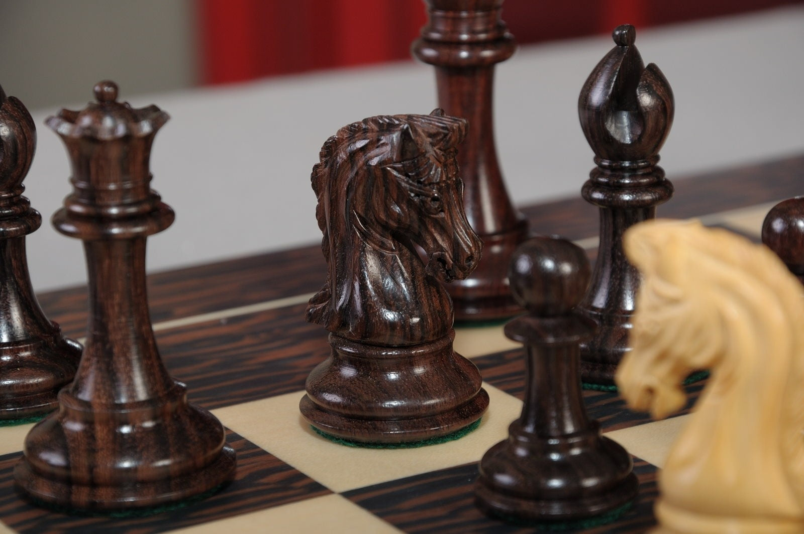 The Library Imperial Collector Series Chess Set, Box, & Board Combination - Crown Humidors