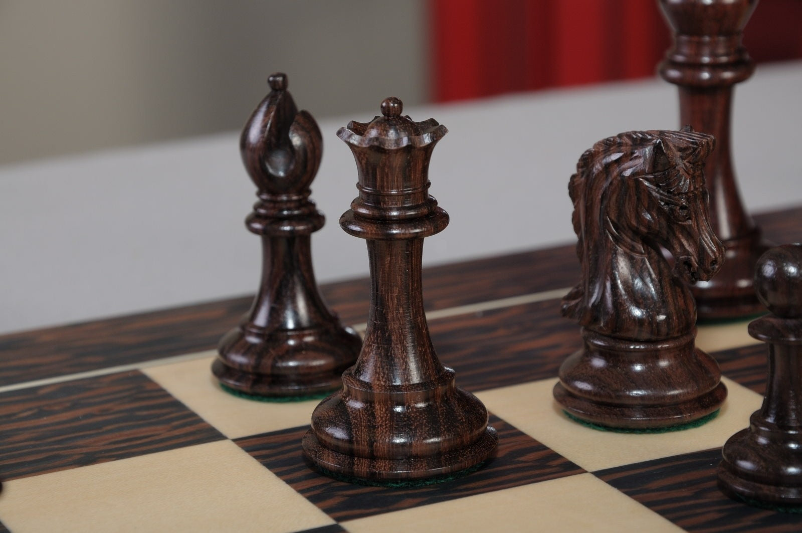 The Library Imperial Collector Series Chess Set, Box, & Board Combination - Crown Humidors