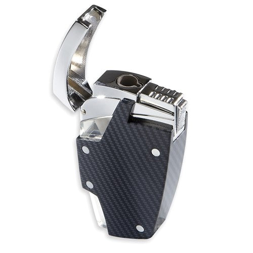 Moretti Carbon Fiber Jet Torch Lighter - Crown Humidors