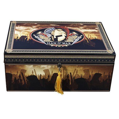 Quality Importers Man O War Branded Humidor - 100 Cigar ct - Crown Humidors