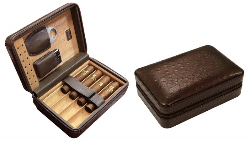 Prestige Imports Manhattan Travel Cigar Case Humidor w/ on Board